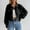 Black, variant on Women's Jackets Lightweight Cotton Casual Cardigan Solid Long Sleeve Jacket Button Coat