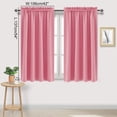 thumbnail image 6 of Solid Color Curtains Rod Pocket Panels 42" x 54" Pink, 6 of 6