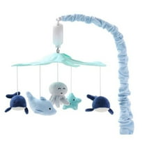 The Peanutshell Pink Little Forest Baby Musical Crib Mobile, 12 Lullabies