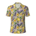 thumbnail image 2 of Daiia Lavender Flowers Pattern Men’s Polo Shirts,Solid Deck Shirt,Classic Fit, Breathable Cotton Polo for Casual and Sport Wear-4X-Large, 2 of 7