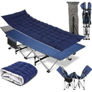 Veeboto XL Portable Folding Bed for Adults, 900LBS Folding Bed Cot with Removable Thick Mattress, Carry Bag, Heavy Duty Sleeping Cots Camping Bed for Outdoor, Office & Home