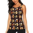 thumbnail image 1 of Fotbe Beer Bottles1 Blusas Sin Mangas para Mujer – Estilo Casual, Corte Suelto, Slim-Fit, Cuello Redondo Deportivo, Tops de Verano para Gimnasio y Yoga-Large, 1 of 7