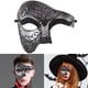 thumbnail image 1 of Máscara Mascarada Media Cara Fantasma Veneciana Btafrte Dos Colores Plateados, 1 of 9
