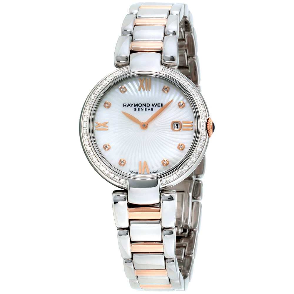 Raymond Weil Shine White Mother of Pearl Dial Ladies Watch 1600 