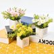 thumbnail image 5 of 1 rama de flores artificiales, margaritas con jarrón, ramo de margaritas artificiales sedosas para el hogar, oficina, decoración de bodas, centros de mesa, 5 of 5