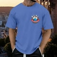 thumbnail image 2 of Huesdet T-Shirts Graphiques pour Hommes à Col Rond T-Shirts à Manches Courtes T-Shirts Décontractés d'Été Mode Urbaine (Bleu, M), 2 of 6