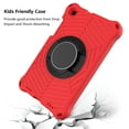 thumbnail image 6 of Dteck Kids Case for Samsung Galaxy Tab A 8.0 inch 2019 SM-T290/T295, Heavy Silicone Shockproof Case Kids Friendly Cover with Shoulder Strap/Handle Stand, Red, 6 of 7