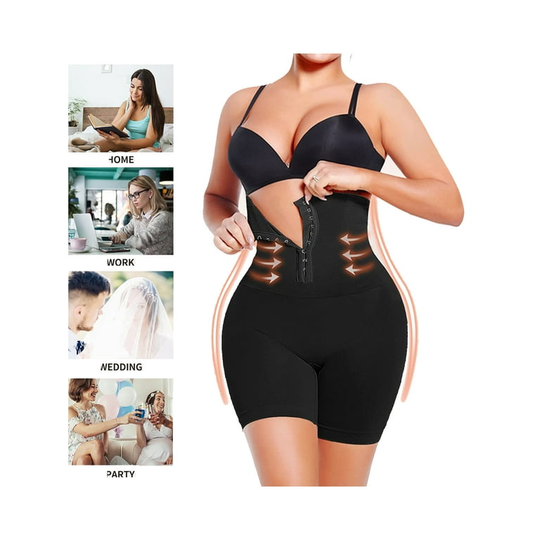 Keeccty Single Breasted Corset Short Extra Slim Leg High Rise Body Shape Peach Butt Shaper Walmart