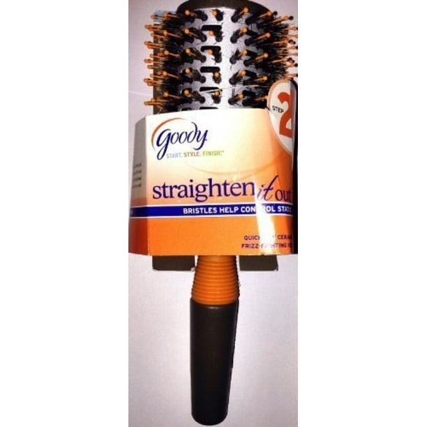 Goody Round Straighten It Out Hair Brush Quick Dry Ceramic (17131) (4