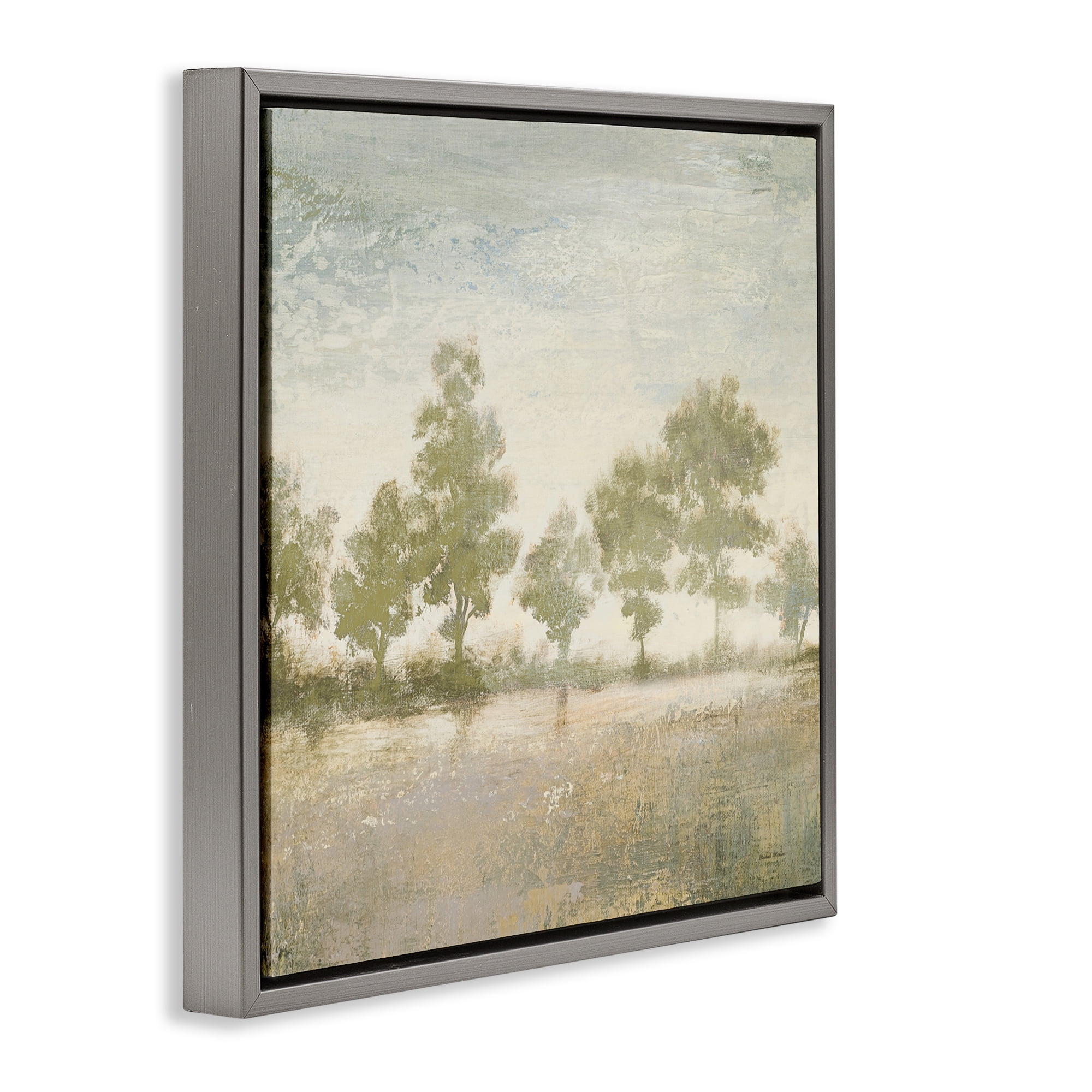 Stupell Industries Forest Light Landscape Gray Framed Floater Canvas Wall Art, design by Michael Marcon