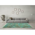 thumbnail image 3 of Ahgly Company Indoor Rectangle Southwestern Light Blue Country Area Rugs, 2' x 5', 3 of 4
