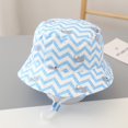 thumbnail image 2 of lnmuld UPF 50+ Kids Elephant Print Bucket Sun Hat, Adjustable Chin Cord Wide Brim Pool Travel Hat for Toddler Boys Girls Size:2-4 Years, 2 of 3