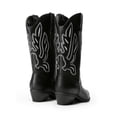 thumbnail image 3 of Botas de Vaquera para Mujer DREAM PAIRS Negras 27 cm Tacón 3.5 cm, 3 of 7