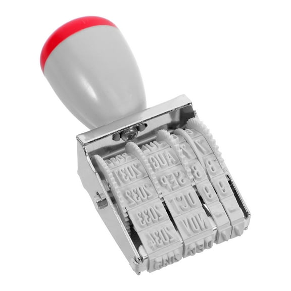 OUNONA Adjustable Office Date Stamp Self Inking Rubber Stamp for Business and Craft Projects