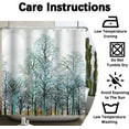 thumbnail image 5 of Abstrct Art Shower Curtain Forest Tree Branches Teal Pattern Family Design Shower Curtains for Bathroom Waterproof Fabric Bathtub Curtains Set Hooks-36"W x 72"L (Pack of 1), 5 of 6