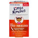 Little Remedies Infant Fever/Pain Reliever Acetaminophen, Dye-Free Berry 2.0 fl oz (PACK OF