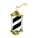 thumbnail image 4 of Barber Pole Light Classic Barber Shop Pole LED Para Peluquería Interior Y Exterior 32 Blanco Y Negro, 4 of 8
