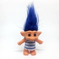 thumbnail image 2 of Delicado azul Lucky Troll Doll Dams Doll Mini s de acción de juguete para decoración de tartas / manualidades de decoración de casa de muñecas Zulema Muñeca de Trolls Vintage, 2 of 8