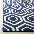 thumbnail image 3 of SAFAVIEH Chatham Graham Geometric Wool Area Rug, Dark Blue/Ivory, 5' x 8', 3 of 8