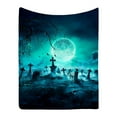 thumbnail image 2 of Halloween Throw Blanket Vintage Spooky Tombstone Throw Blanket for Couch Sofa Bed Living Room Halloween Cozy Soft Fuzzy Plush Fleece Blankets and Throws Decorative Blanket 29.5*39.4Inch, 2 of 8