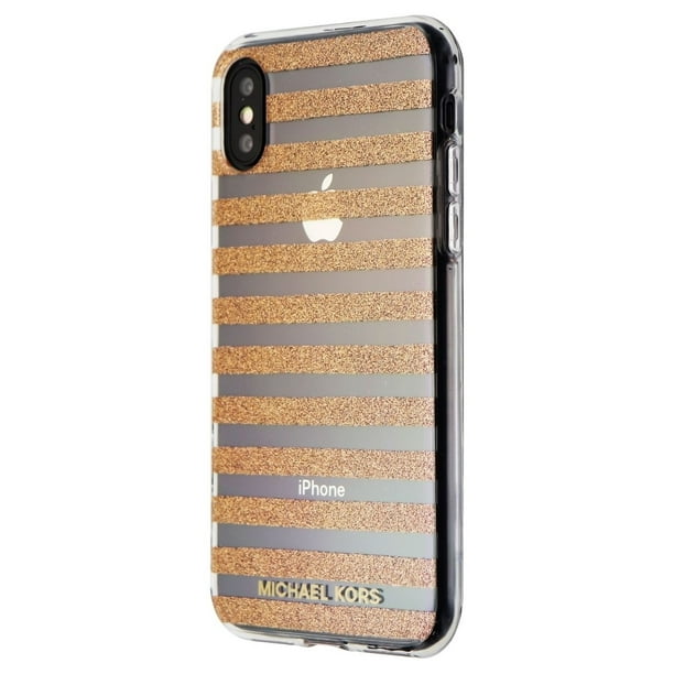 Andrew Halliday Link Supersonic hastighed Original Michael Kors Stripe Case for Apple iPhone XS/X - Rose Gold -  Walmart.com