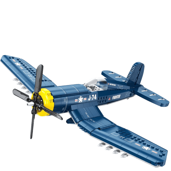 767PCS F4U Corsair Fighter Building Block Sets Marine Corps Plane Toys Model Creative ,Compatible With Lego-Technic Military Enthusiasts