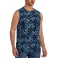 thumbnail image 2 of Balery Hawaiian Style Camisetas sin mangas para hombre, absorbe la humedad y protege contra el mal olor.-Large, 2 of 7