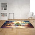 thumbnail image 2 of Merry Christmas Sphynx Santa Hat Xmas Tree Winter Holiday Indoor Rug Cat Lover Kitten Owner Gifts Idea Carpet Living Bed Room Sofa Home Decor - 01013, 2 of 5