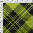 thumbnail image 3 of oneOone Cotton Poplin Light Green Fabric Tartan Dress Material Fabric Print Fabric By The Yard 42 Inch Wide, 3 of 4
