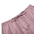 thumbnail image 7 of WENWU Linen Maxi Skirts for Women Trendy Summer Comfy Drawstring Waist A Line Skirts Cute Boho Long Flowy Skirts Skater Skirt plus Size Women's Skirts, 7 of 7