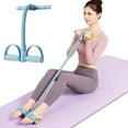 thumbnail image 4 of 4 Tube Fitness Resistance Bands Pedal Puller Sit Up Exercise 2025 Upgrade Stretch Rope Home Gym Yoga Abdominal Arm Leg Waist Trainer Ergonomic Foam Handle Compact Portable Workout, 4 of 5