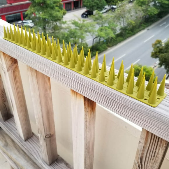 Cagogo under $5 Bird Deterrent Spikes, Bird Deterrent Spikes, Anti Bird Repellent Spikes, Plastic Pigeon Control Spikes, Outdoor Garden Fence Spikes, Rooftop Bird Proofing, Animal Barrier Spikes