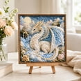 thumbnail image 7 of Mythic Dragon Realms DIY Fabric Poke Art Kit with Frame, 3D Textile Crafting Set for Stress Relief and Creative Decor, Unique Handcrafted Wall Hanging, 7 of 7