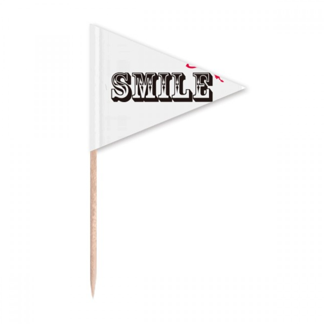 Sle Vie Grandir Émotion Art Déco Cure-Dent Triangle Cupcake Toppers Drapeau