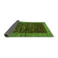 thumbnail image 2 of Ahgly Company Indoor Square Abstract Green Modern Area Rugs, 5' Square, 2 of 4