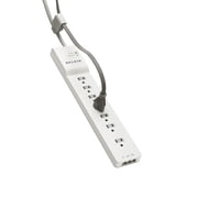 Belkin 7-Outlet Surge Protector Power Strip 2320 Joules 6ft cord - White