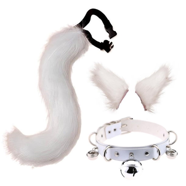 Halloween Fiesta Cosplay Conjunto Navidad Cola Oreja Personalidad Campana Cuello Collar Fabuloso Cosplay Traje Cola Cateissary HA043243-01
