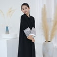 thumbnail image 6 of KAUOD Kids Abaya Muslim Dress Boys Girls Open Front Eid Prayer Thobe Plain Long Sleeve Soft 𝐈slamic Traditional Clothes, 6 of 9