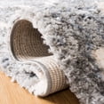 thumbnail image 5 of SAFAVIEH Berber Fringe Apache Geometric Shag Area Rug, Gray/Cream, 5'3" x 7'6", 5 of 10