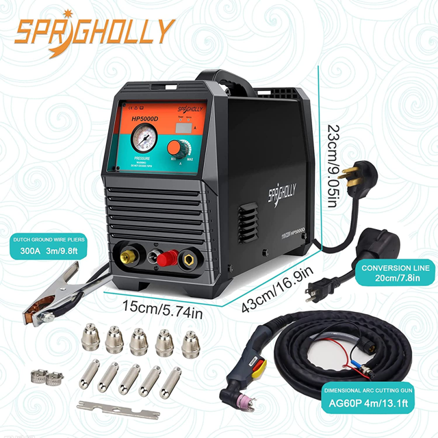 Plasma Cutter Non Touch Cut 50 Pilot Arc 3/4' Clean Plasma Cutting 110V