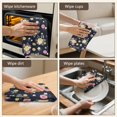thumbnail image 6 of 2 Pcs Pioneer Flower Floral Print Pattern Kitchen Towels, Funny Microfiber Dish Towel Set, 18" X 26" Tea Towels, 6 of 6