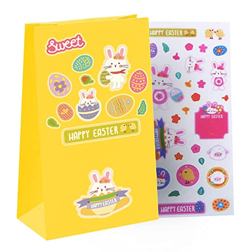 Small Easter Gift Bags (24Pack) with Creative DIY Fun Easter Themed