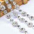thumbnail image 4 of Garment Decoration Rhinestone Chain, Strong Practicability 1 Yard Rhinestone Chain  For Parties For Weddings, 4 of 8