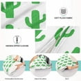 thumbnail image 3 of Cactus Pattern Pillowcases, Soft and Cozy Decor Giftsative Pillow Cases with Hidden Zipper for Bedroom, Sofa, Couch, Queen Size 20x30 Inches（513）, 3 of 6