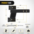 thumbnail image 7 of 2" Receiver Trailer Hitch Extension Riser with 6" Rise/Drop, 7" & 9" Extender, 7500Lbs Towing Capacity with Bolt Nut Clip, 7 of 7
