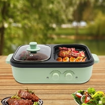 Electric Hot Pot With Grill Area, Multi-purpose Hot Pot, 2-In-1 Electric Hot Pot