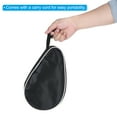thumbnail image 4 of Uxcell 11" x 7" Ping Pong Paddle Case Table Tennis Racket Case Soft Cover Container Bag Gourd Shape, Black 2 Pack, 4 of 6