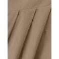 thumbnail image 4 of Sexy Dance Ladies Romper Suspender Jumpsuits Adjustable Strap Bib Overalls Comfy Trousers Button Light Brown S, 4 of 6
