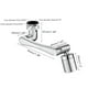 thumbnail image 3 of Grifo con filtro antisalpicaduras, grifo con filtro antisalpicaduras, cabezal rociador de grifo de 1080°, extensor de grifo, estándares líderes en la industria, 3 of 10