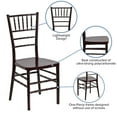 thumbnail image 2 of HERCULES PREMIUM Series Mahogany Resin Stacking Chiavari Chair, 2 of 9